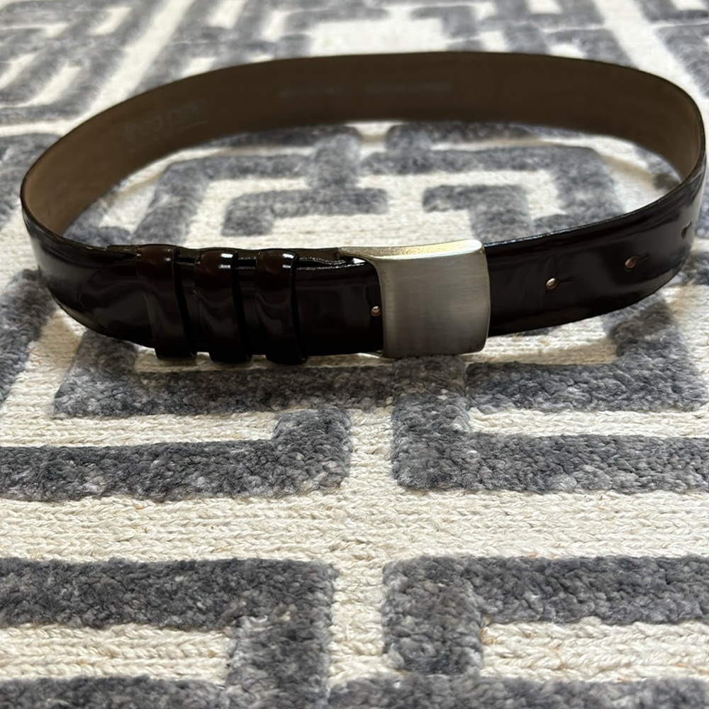 linea pelle women’s genuine leather belt size M - Picture 3 of 3